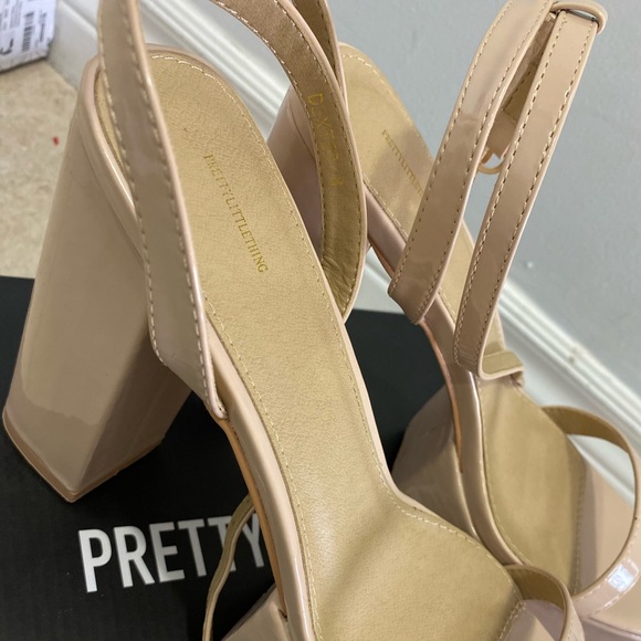 Nude wrap around ankle heels - Picture 4 of 5